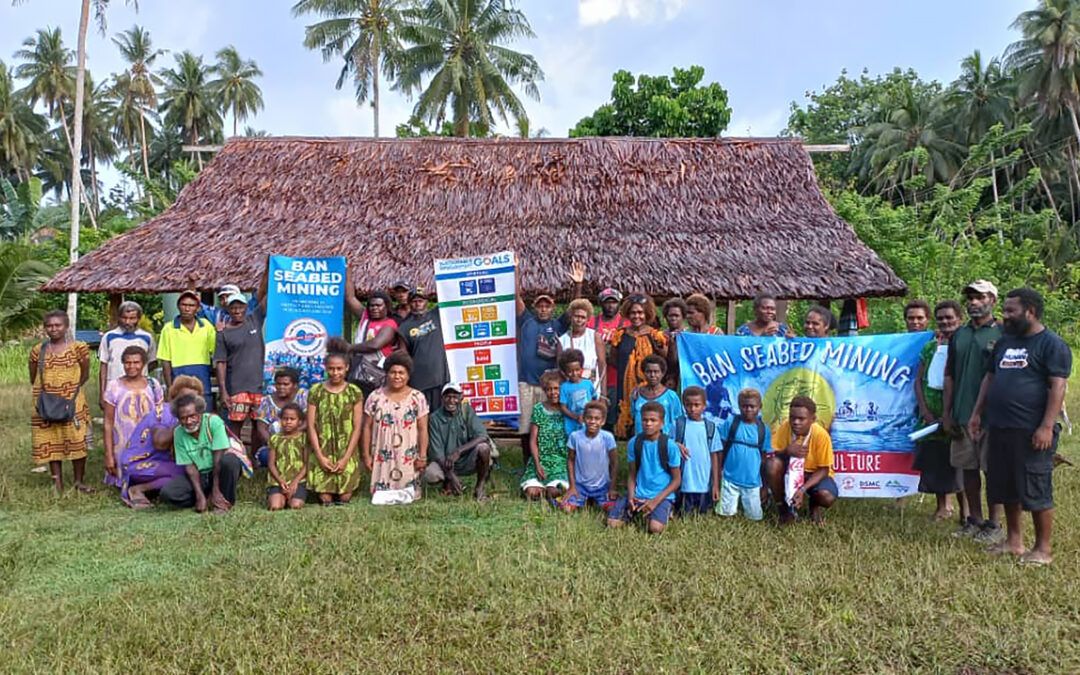 Communities in New Ireland Province, Papua New Guinea call for a ban on deep sea mining and for all exploration and mining licences to be cancelled. Credit: Alliance of Solwara Warriors